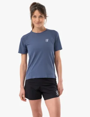 Compressport Women's Performance SS Tshirt - Indigo
