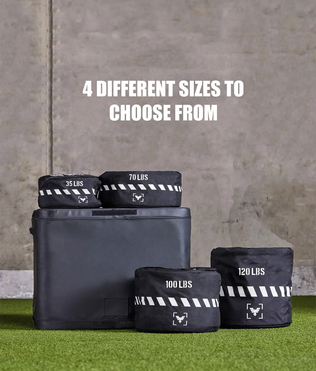 Core Black Round Sand Bag - Set of 3
