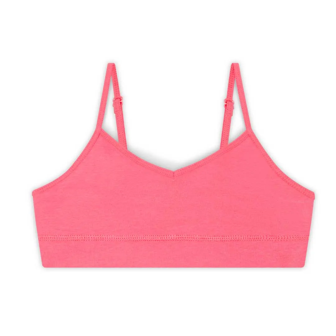 Cotton Spandex Unpadded Training Bras - 6 Pack