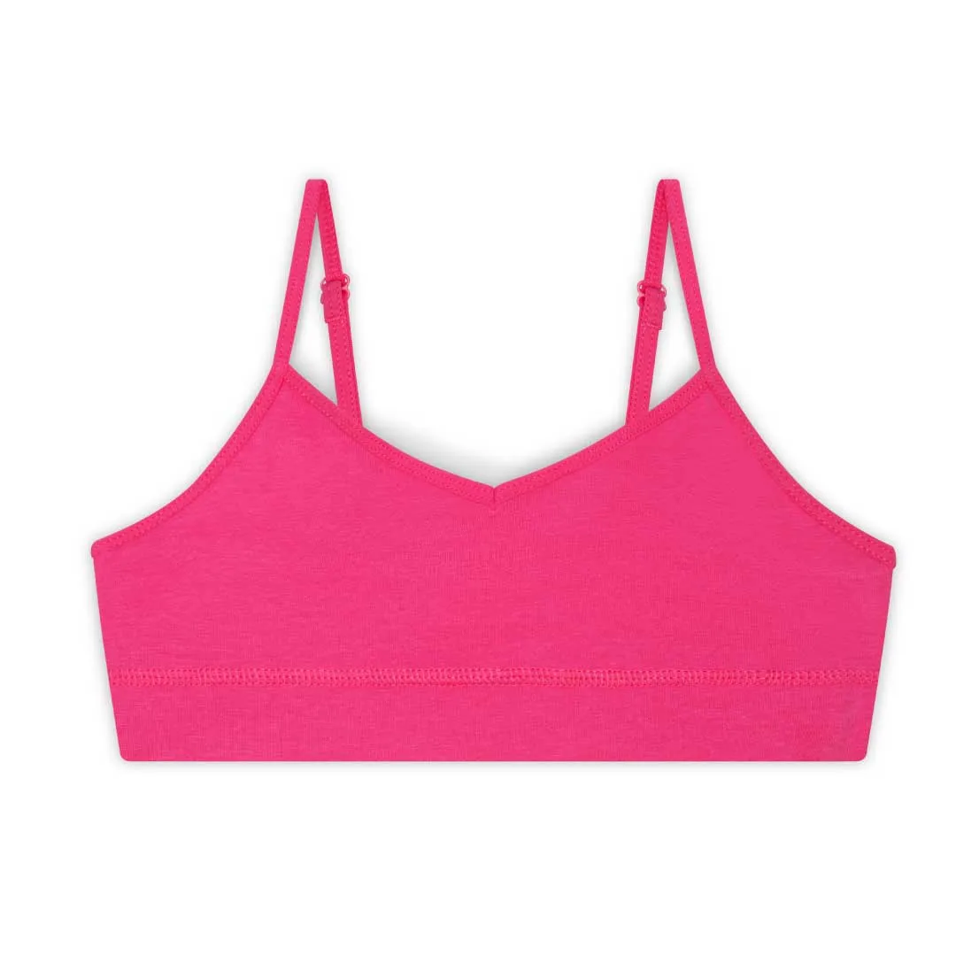 Cotton Spandex Unpadded Training Bras - 6 Pack