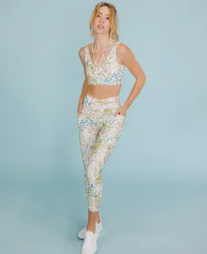 Cross-Front Pocket Legging - Bloom