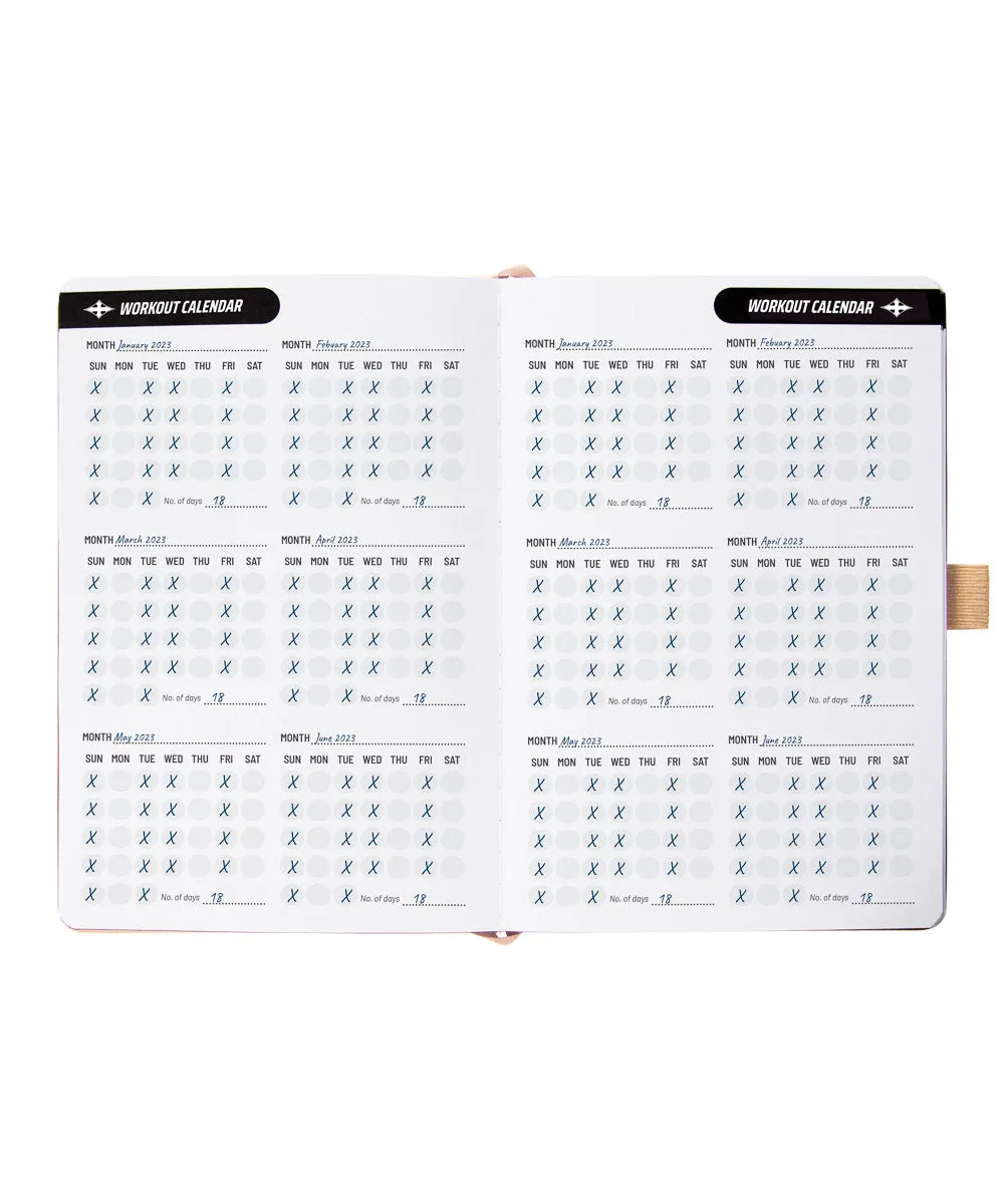Deluxe Workout Journal - Bone
