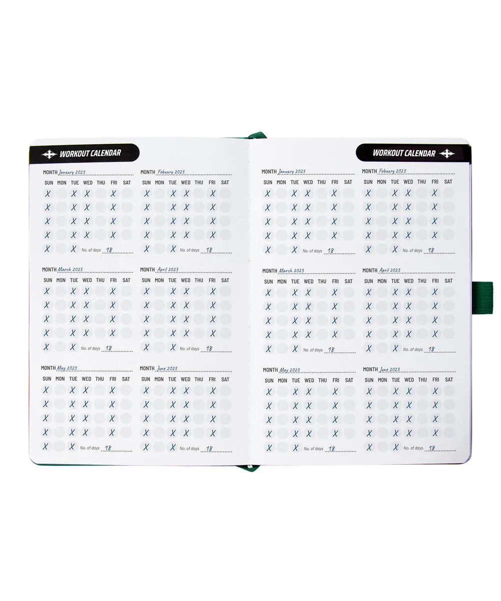Deluxe Workout Journal - Military Green