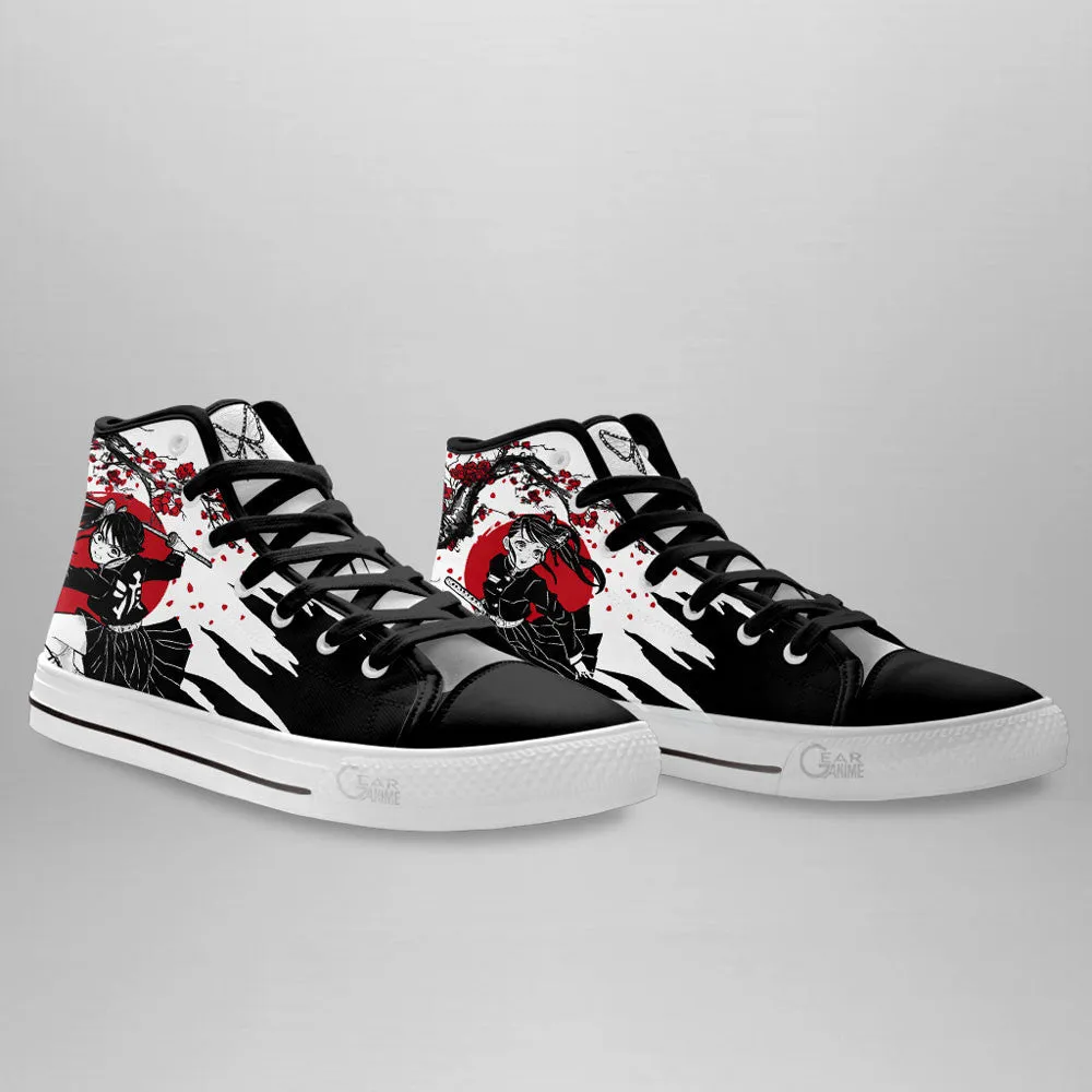 Demon Slayer Shoes Kamado Brothers High Top Shoes Anime Japan Style