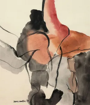 DENNIS BURTON “UNTITLED WATERCOLOR”, 1959