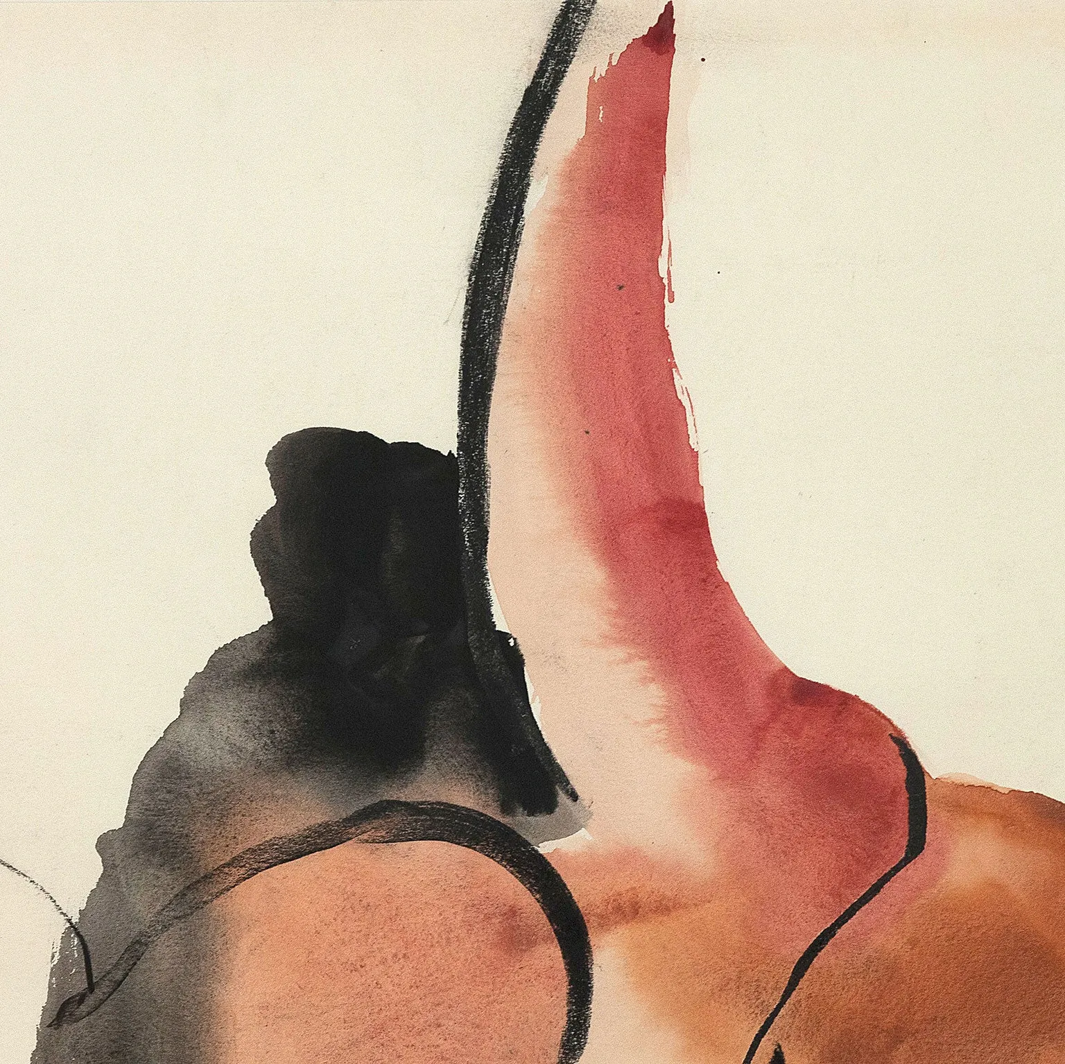 DENNIS BURTON “UNTITLED WATERCOLOR”, 1959
