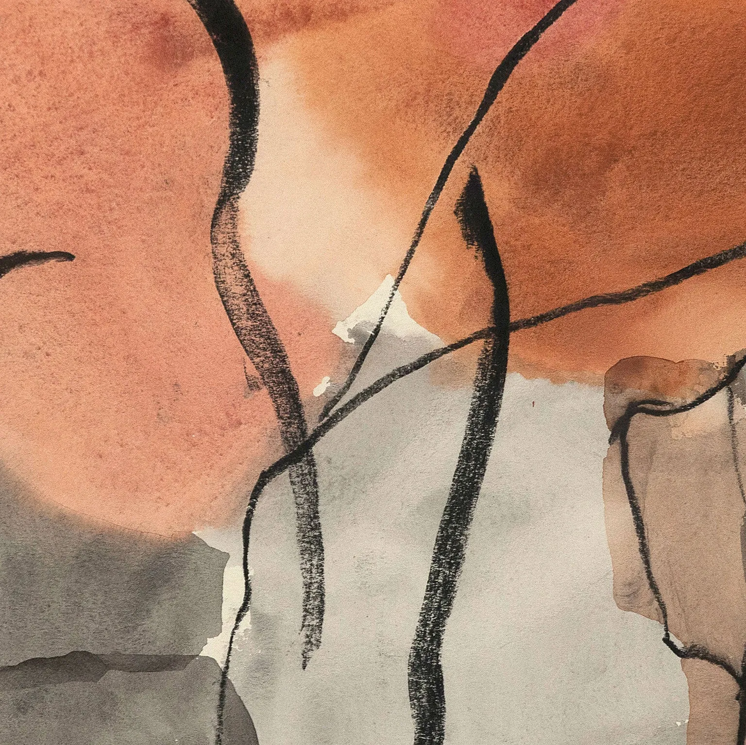 DENNIS BURTON “UNTITLED WATERCOLOR”, 1959