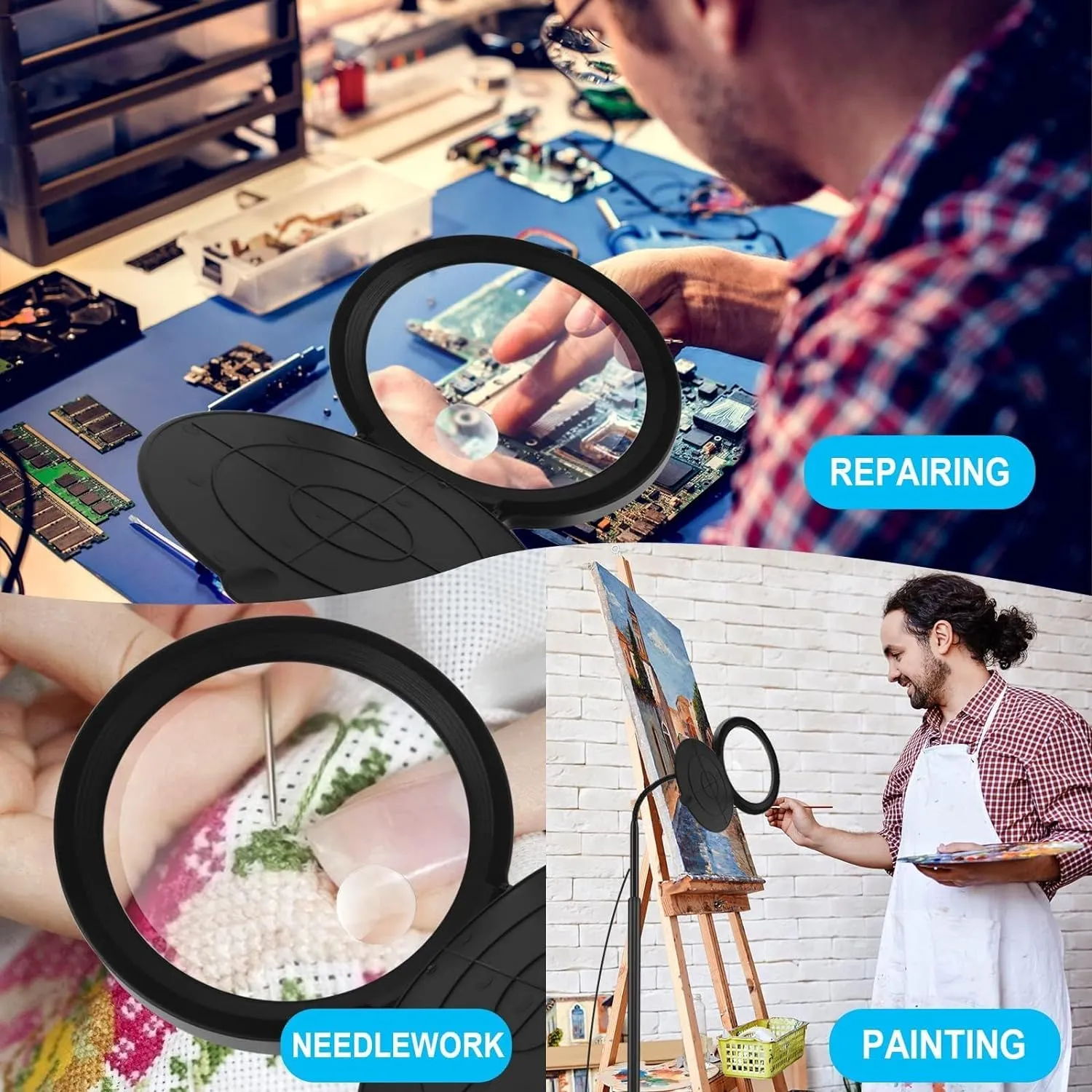 Dimmable Magnifying Lamp