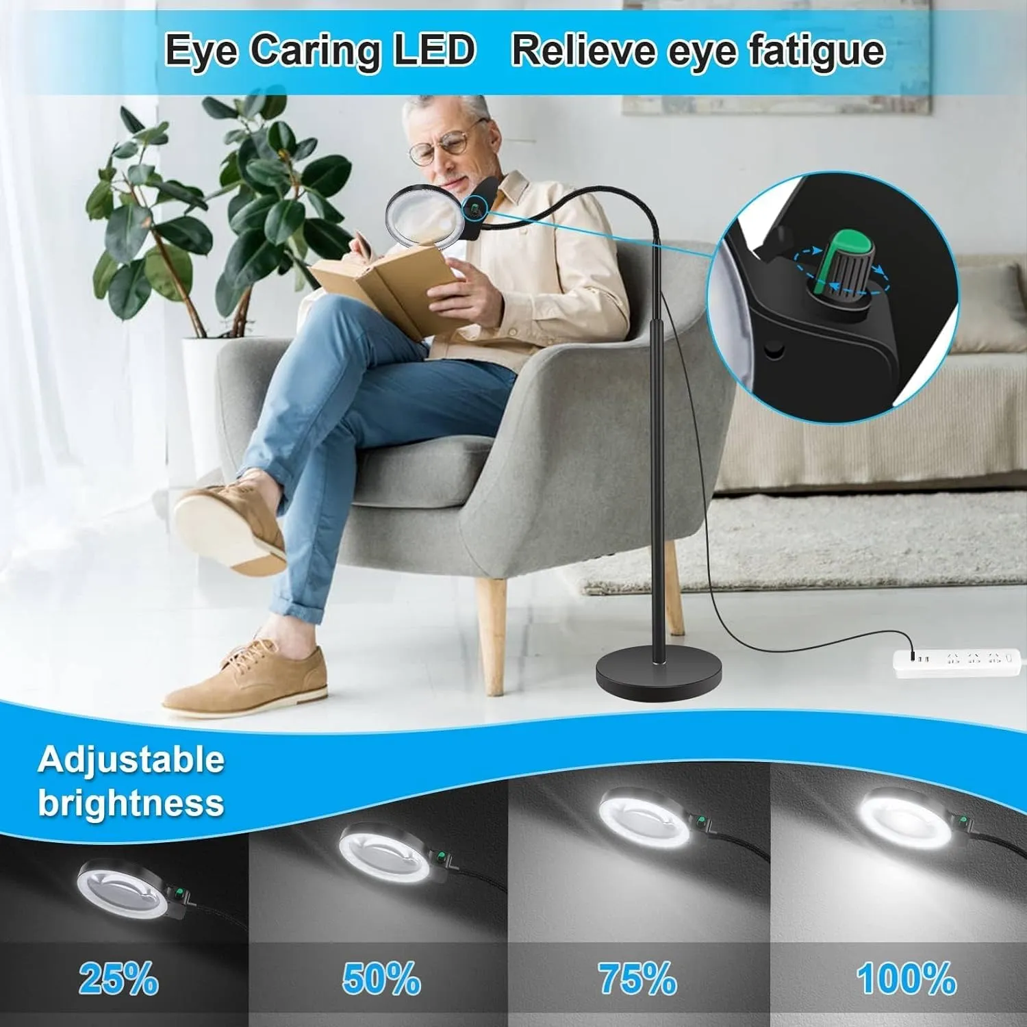 Dimmable Magnifying Lamp