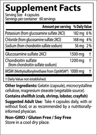 Doctor's Best, Glucosamine Chondroitin MSM, 240 ct