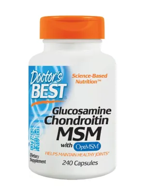 Doctor's Best, Glucosamine Chondroitin MSM, 240 ct