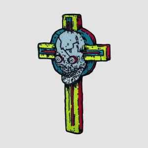 Dungeon Skull Cross Embroidered Patch Multi