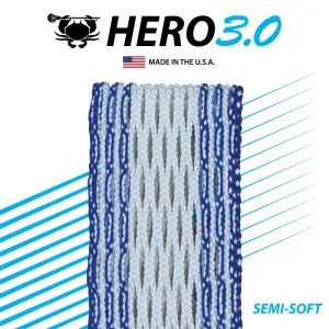 ECD Lacrosse - HeroMesh 3.0 Semi-Soft - Royal Blue Storm Striker