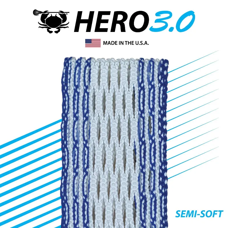 ECD Lacrosse - HeroMesh 3.0 Semi-Soft - Royal Blue Storm Striker