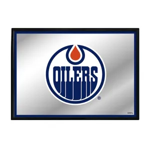 Edmonton Oilers: Framed Mirrored Wall Sign