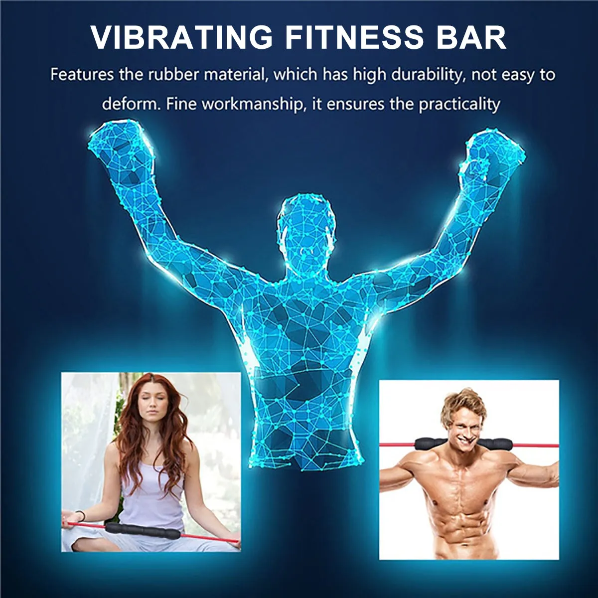 Elastic Fitness Bar for Workout