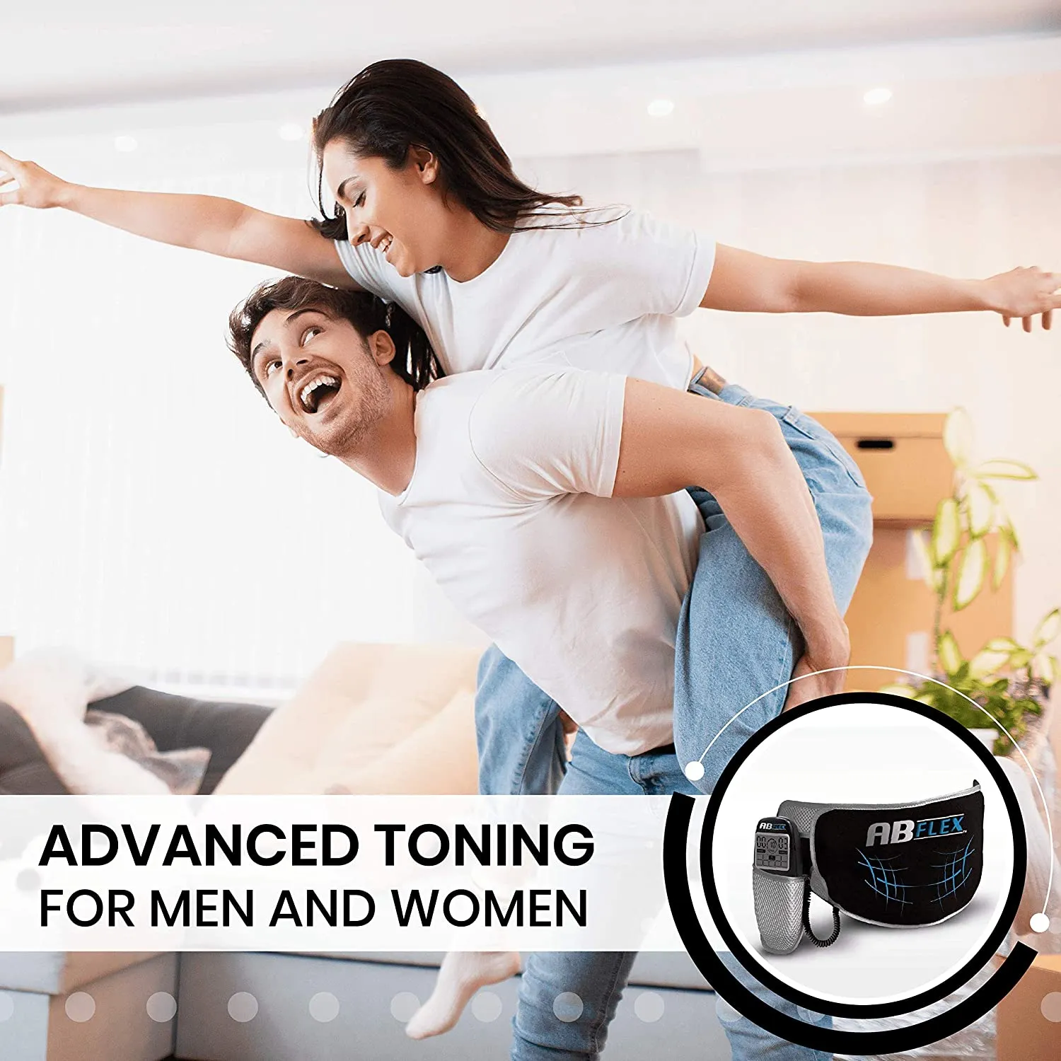 Electronic Abdominal Contraction Belt W/ 10 Programed Workouts