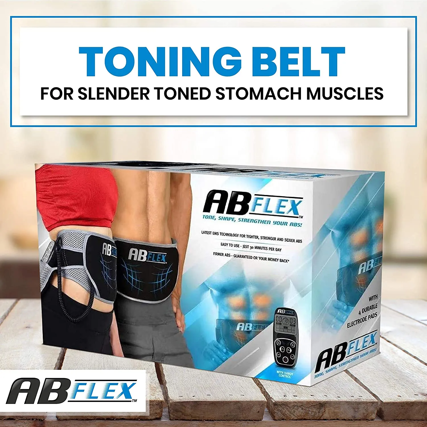 Electronic Abdominal Contraction Belt W/ 10 Programed Workouts