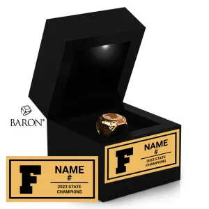 Fallston High School Lacrosse 2023 Championship LED Ring Box