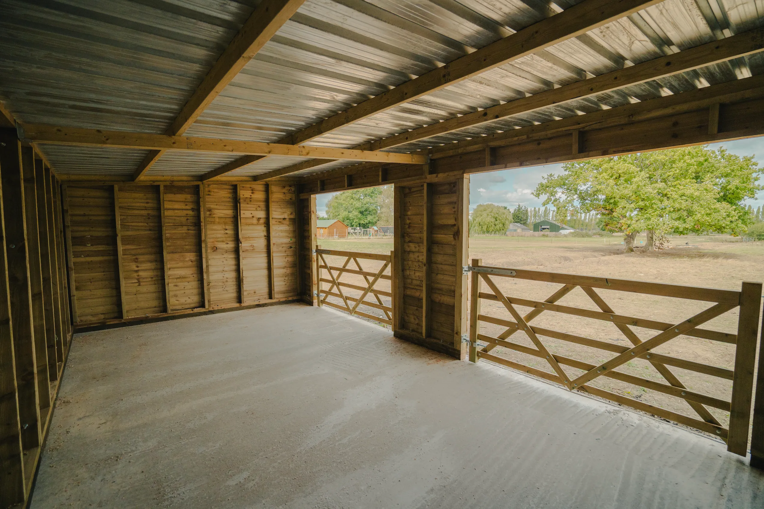 Field Shelter 3.8m Depth - Various Widths