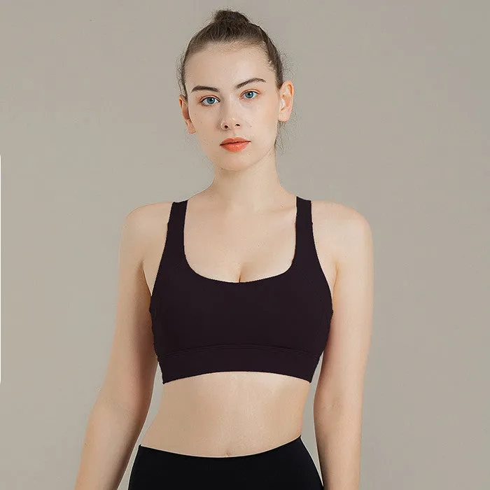 Filhot™ Cross Back Seamless High Intensity Sports Bra Up To 3XL