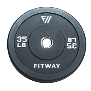 Fitway 35lb Olympic Rubber Bumper Plate