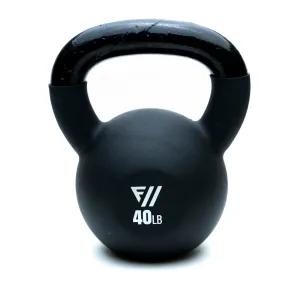 Fitway 40lb Black Neoprene Kettlebell
