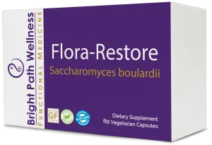 Flora-Restore - Saccharomyces Boulardii, Non GMO, Gluten Free, Dairy Free - 60 Capsules