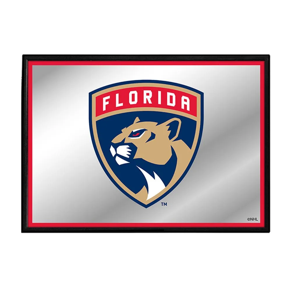 Florida Panthers: Framed Mirrored Wall Sign