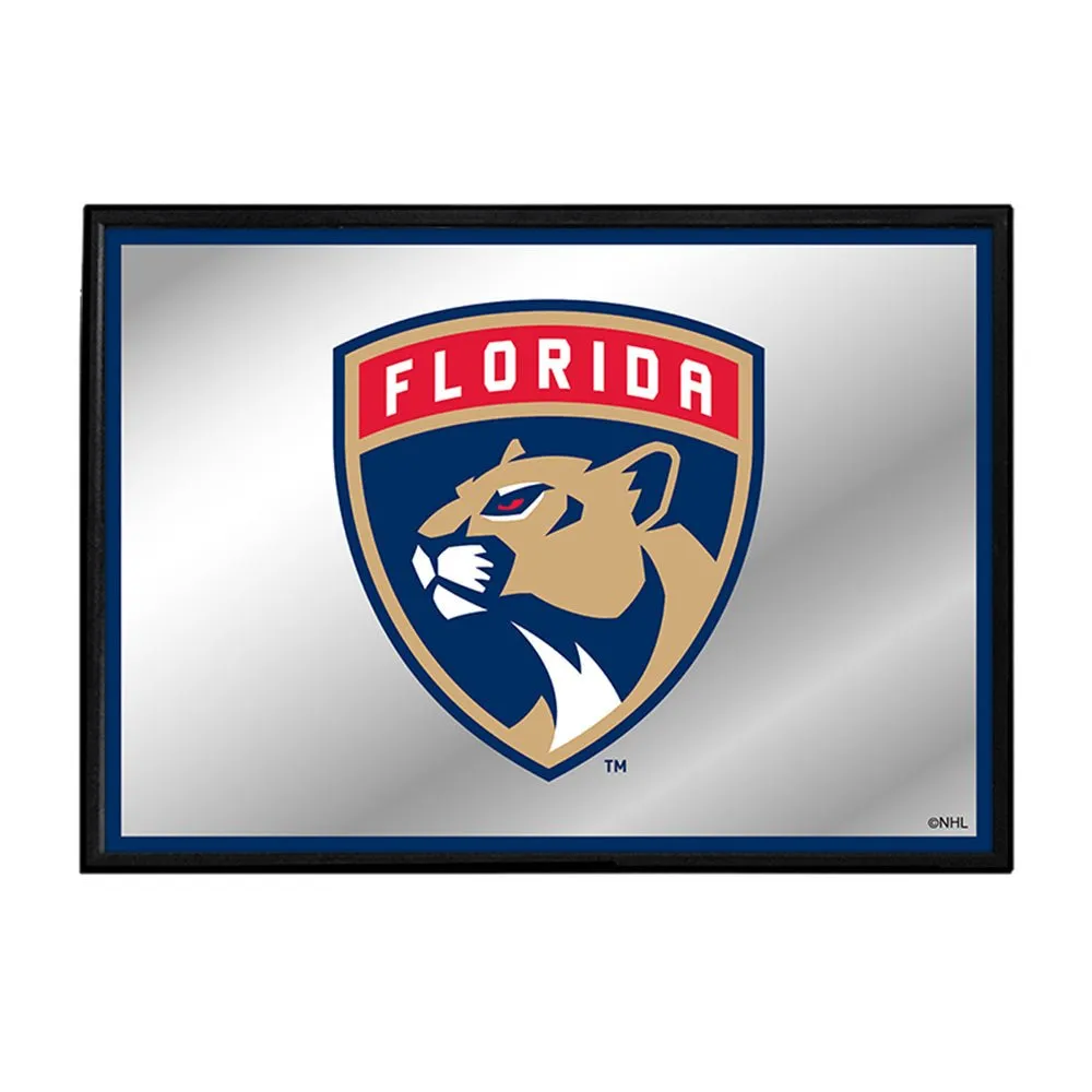 Florida Panthers: Framed Mirrored Wall Sign