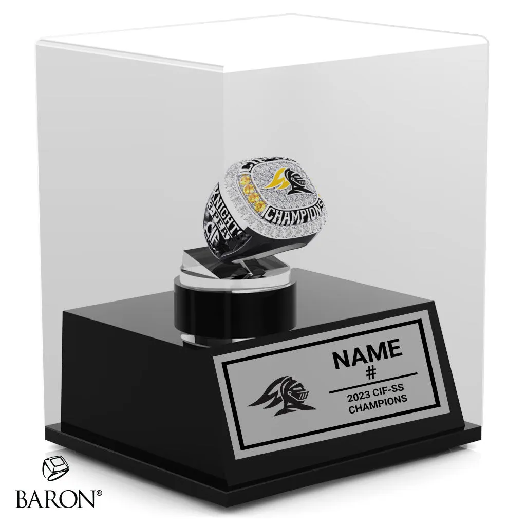 Foothill High School Girls Lacrosse 2023 Championship Display Case
