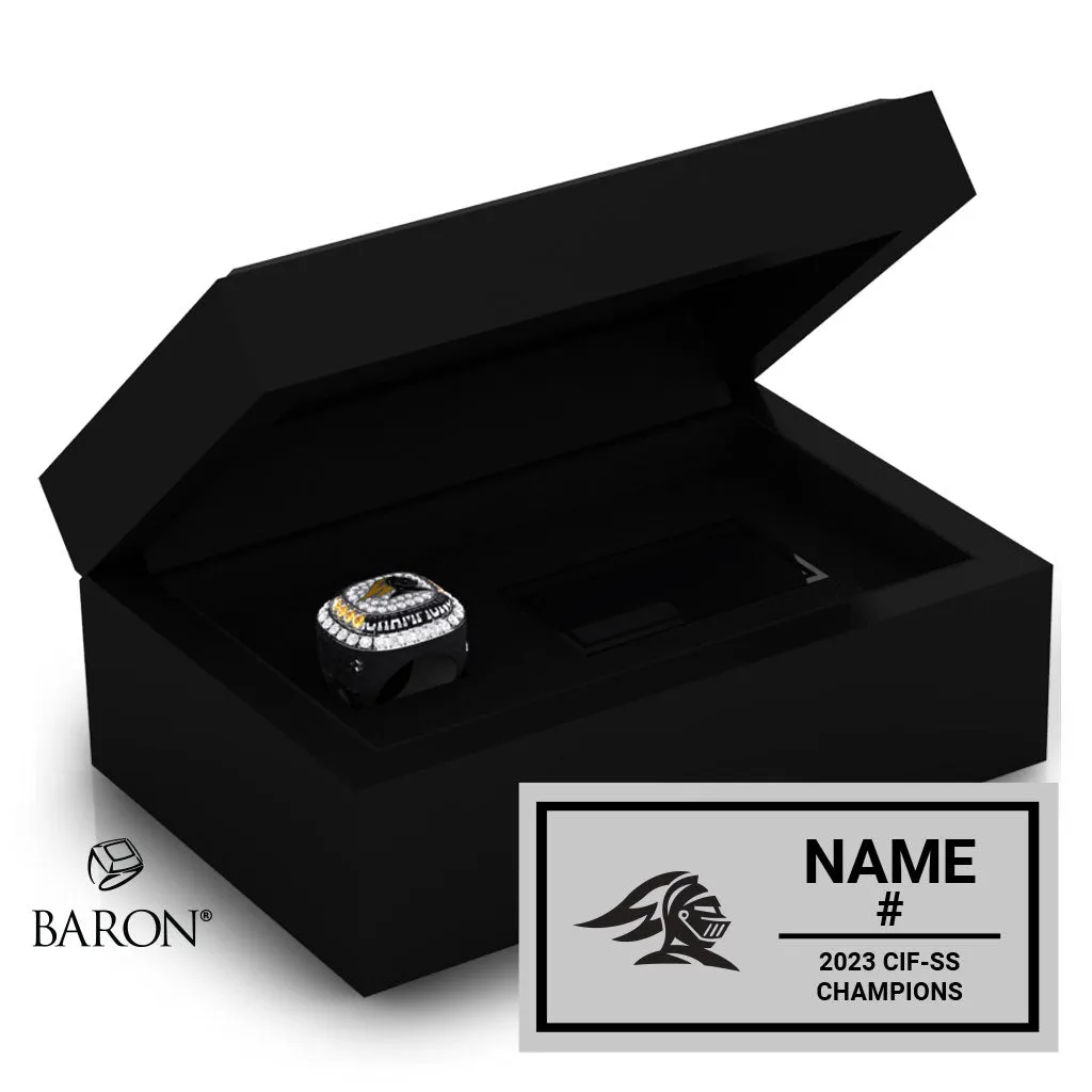 Foothill High School Girls Lacrosse 2023 Championship Ring Box