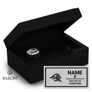 Foothill High School Girls Lacrosse 2023 Championship Ring Box
