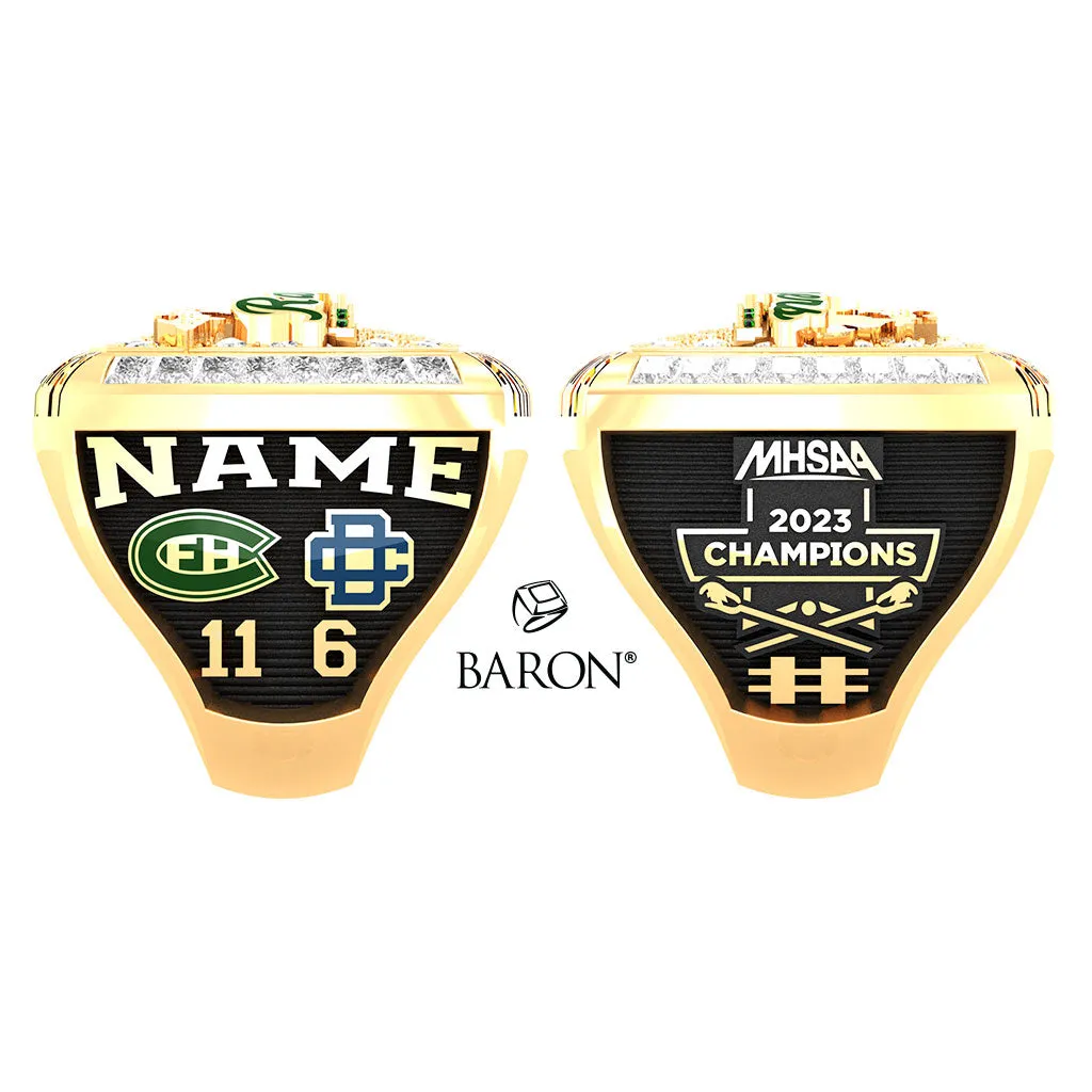 Forest Hills Central Lacrosse 2023 Championship Ring - Design 1.14