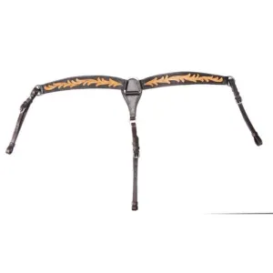 Fort Worth Breastcollar Two-Toned Tooled Leaf (FOR25-0046)