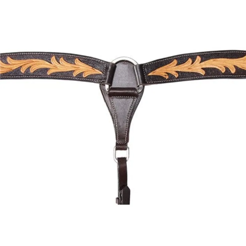Fort Worth Breastcollar Two-Toned Tooled Leaf (FOR25-0046)