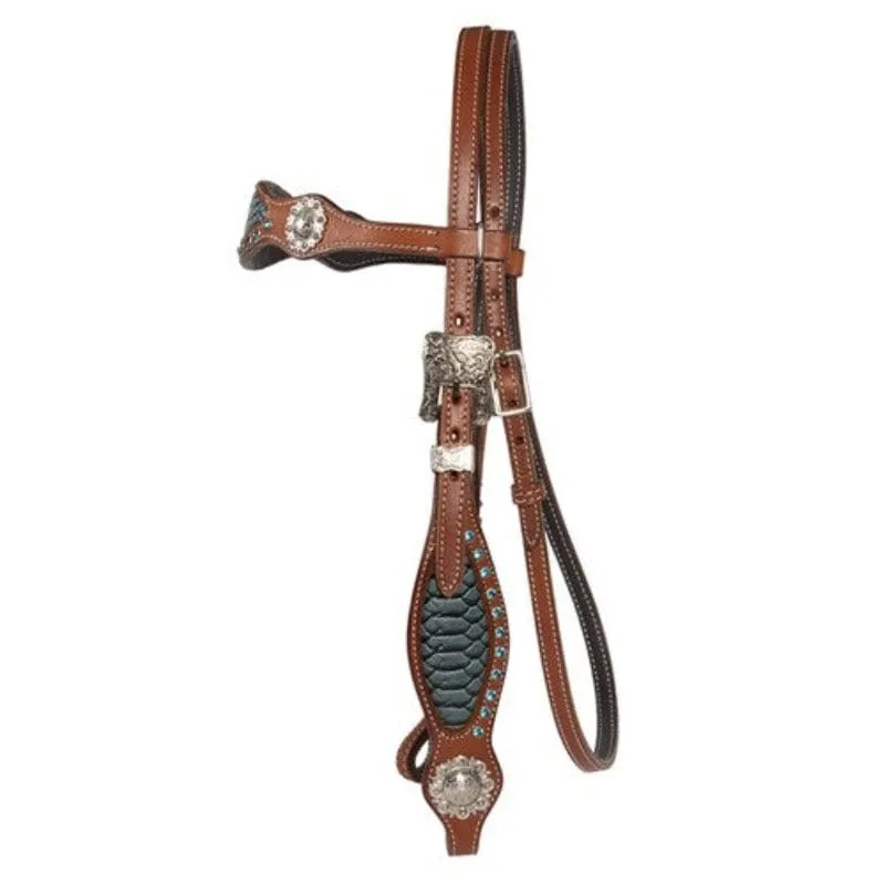 Fort Worth Headstall Crocodile (FOR20-1015)