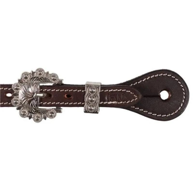 Fort Worth Ladies Turquoise Buckstitched Spur Straps