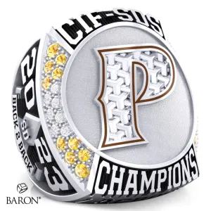 Francis Parker Boys Lacrosse 2023 Championship Ring - Design 2.5