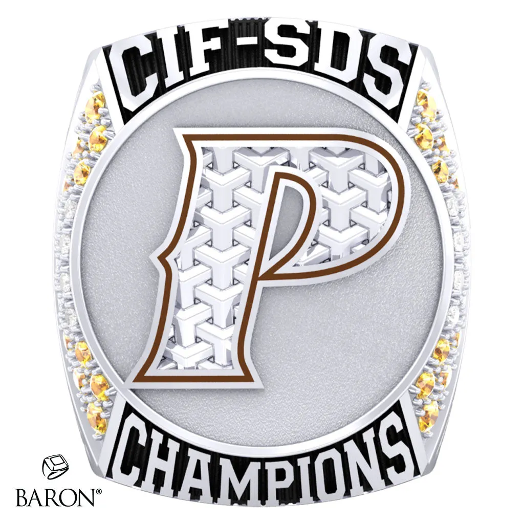 Francis Parker Boys Lacrosse 2023 Championship Ring - Design 2.5