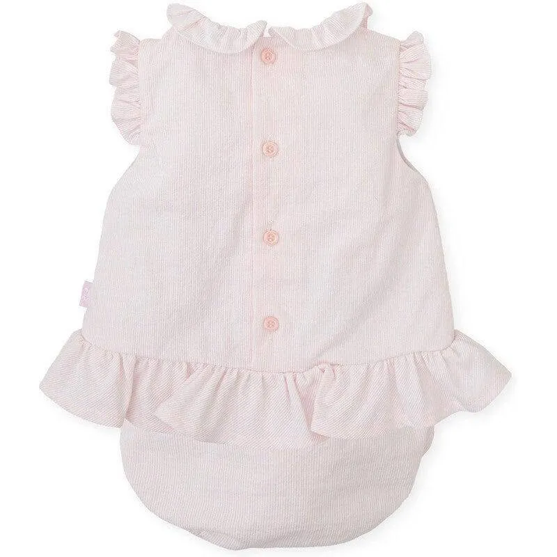 Girls Pink Dress & Bloomers
