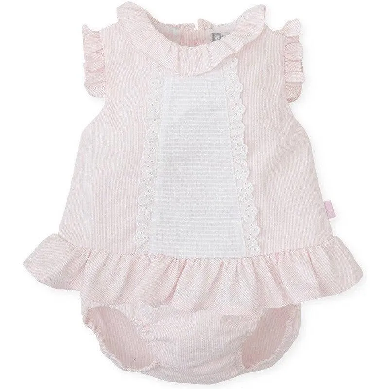 Girls Pink Dress & Bloomers