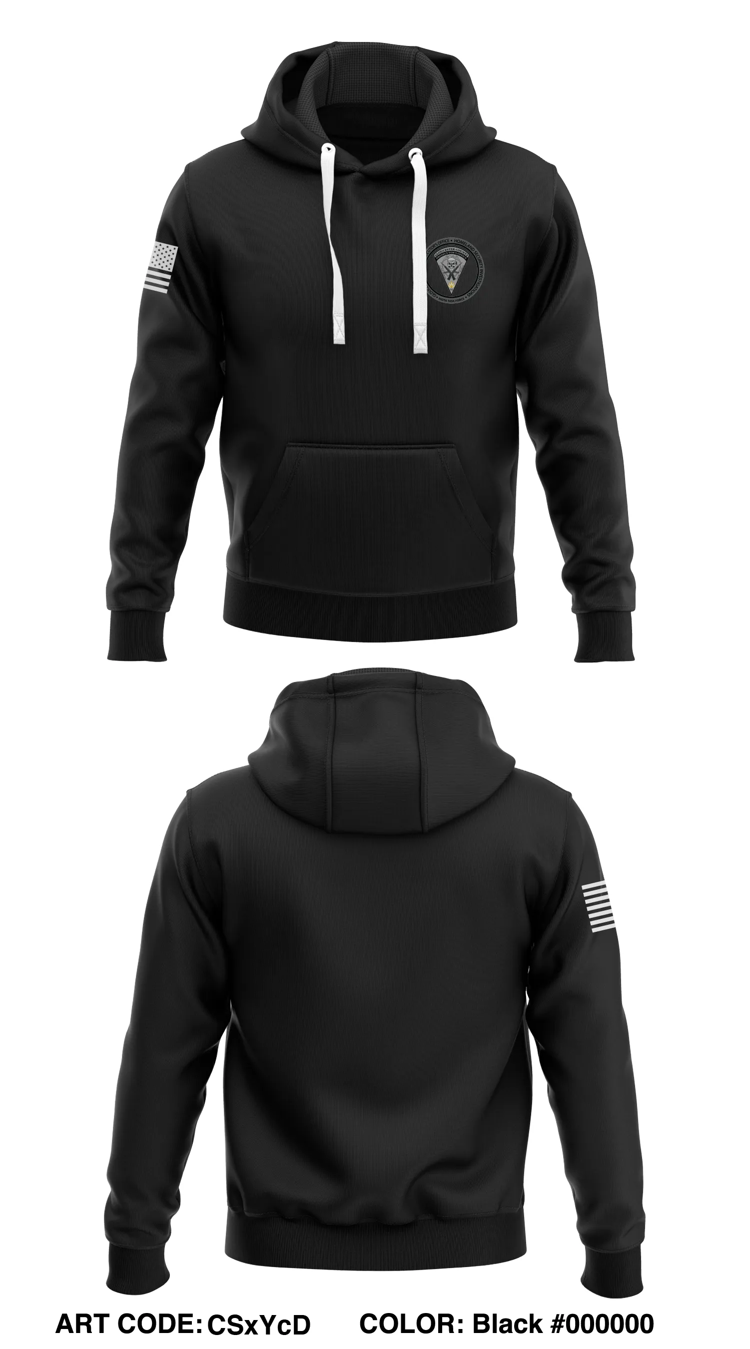 Gloucester County High Intensity Drug Trafficking Area TF - OD Green Store 1  Core Men's Hooded Performance Sweatshirt - CSxYcD