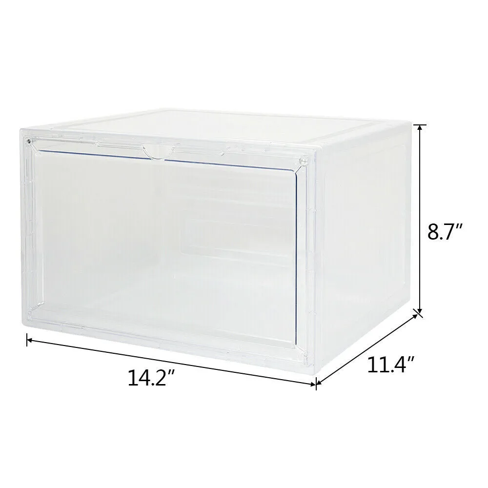Hat Organizer & Premium Hat Storage Box for Baseball Caps - Crystal Clear