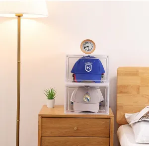 Hat Organizer & Premium Hat Storage Box for Baseball Caps - Crystal Clear
