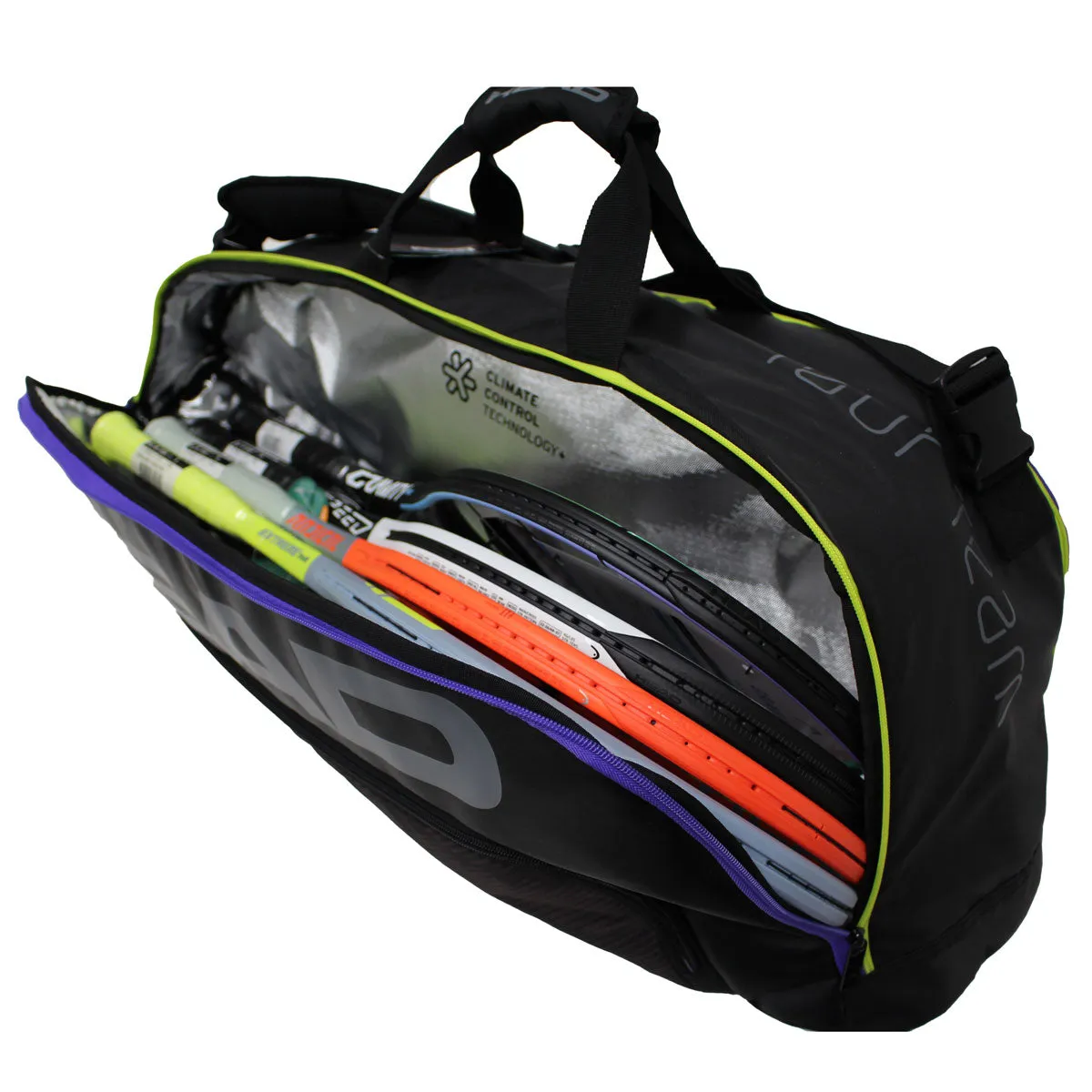Head Tour Team Combi 6 Pack Racquet Bag (Black/Purple)