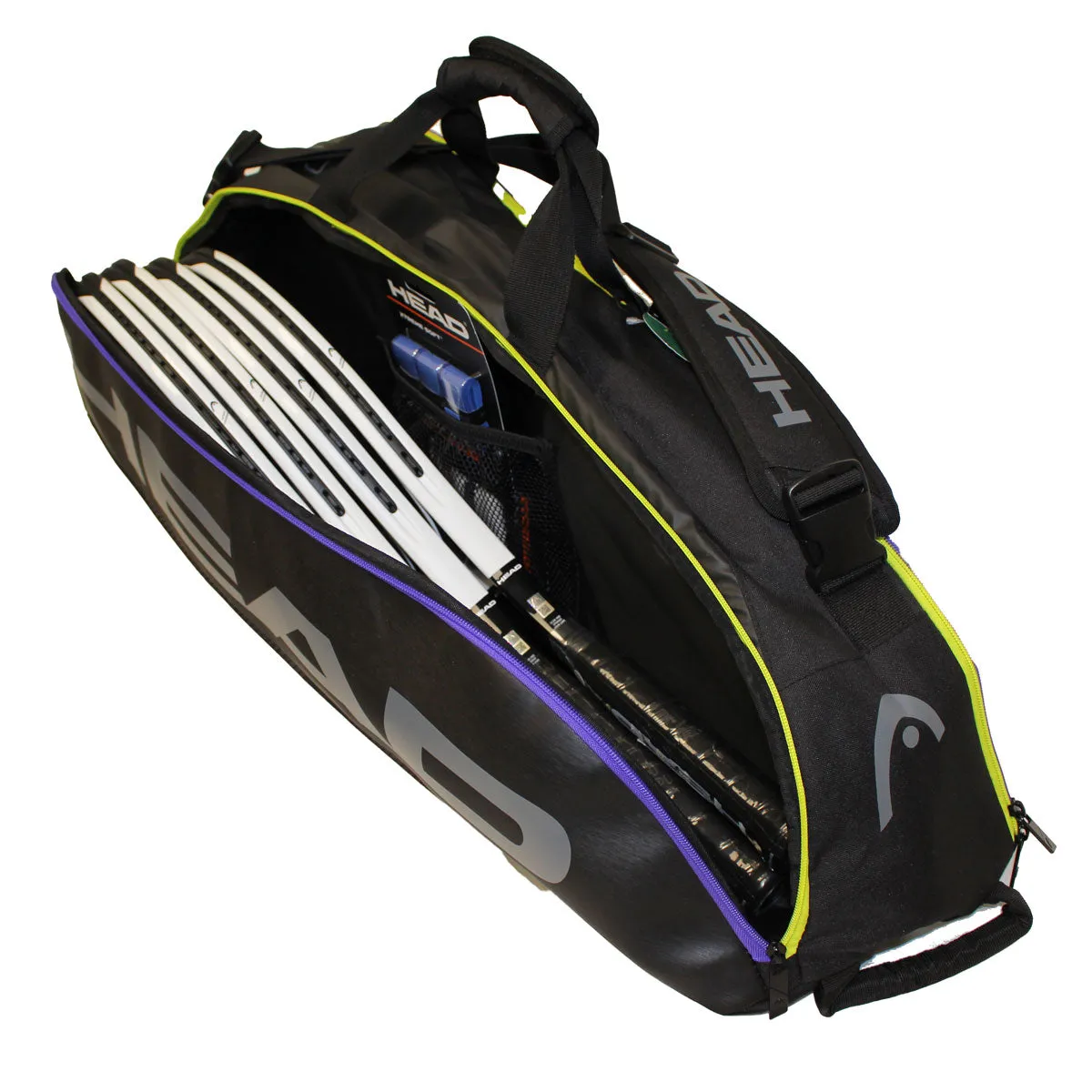 Head Tour Team Combi 6 Pack Racquet Bag (Black/Purple)