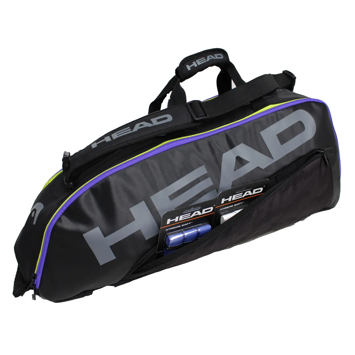 Head Tour Team Combi 6 Pack Racquet Bag (Black/Purple)