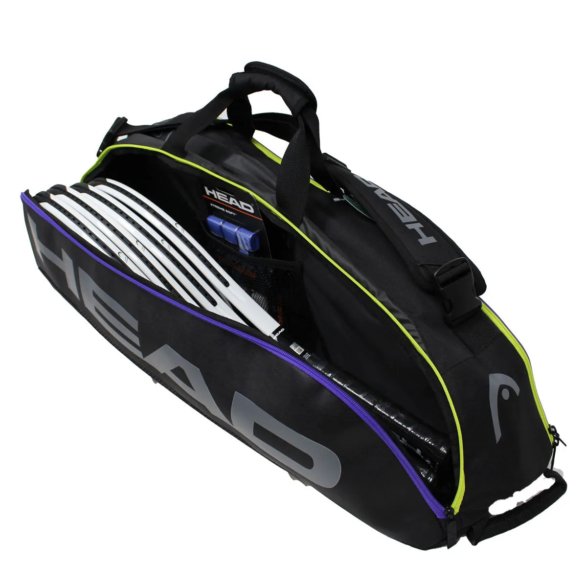 Head Tour Team Combi 6 Pack Racquet Bag (Black/Purple)
