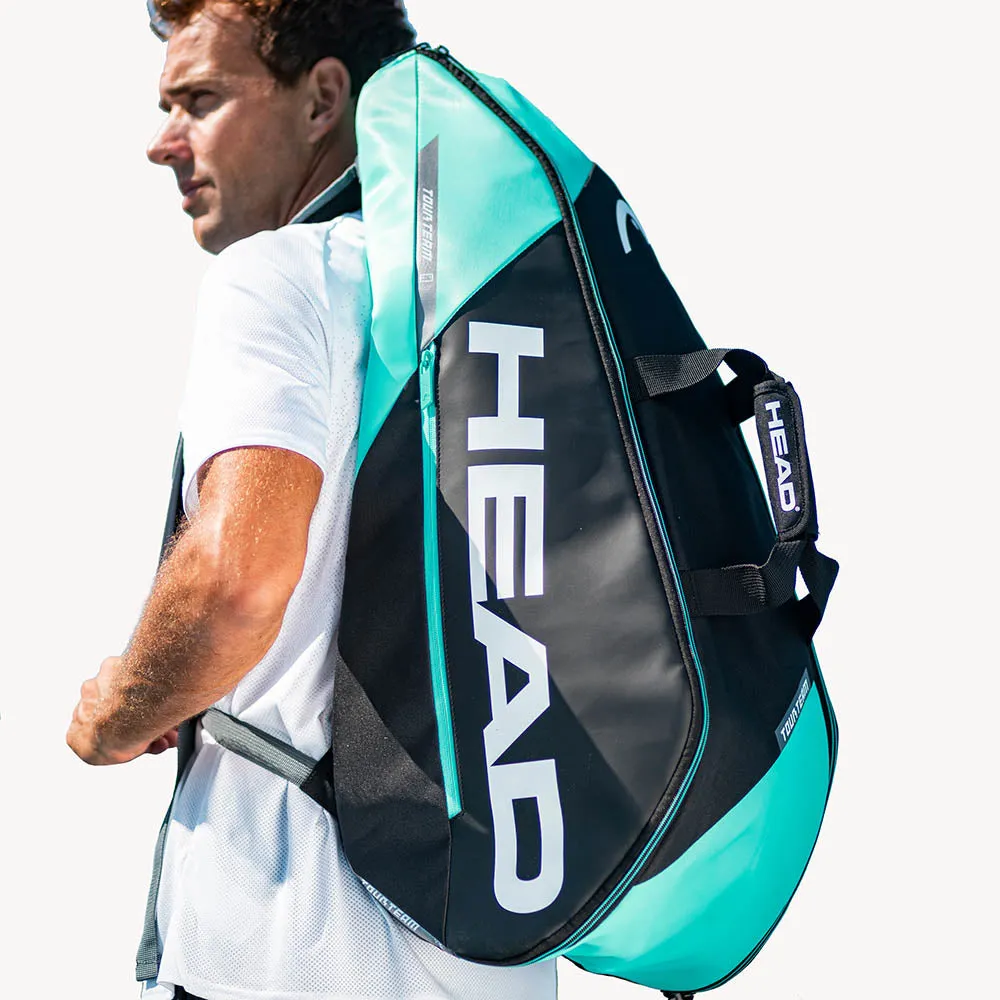 Head Tour Team Combi 6 Racquet Bag (Black/Mint)
